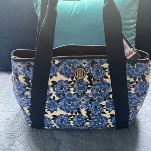 Tommy Hilfiger Floral Blue Tote Bag